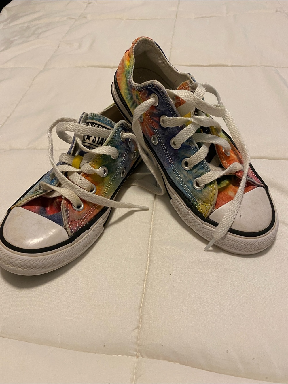 Converse Kids Low Top Tie-Dye Sneakers - Rainbow 12
